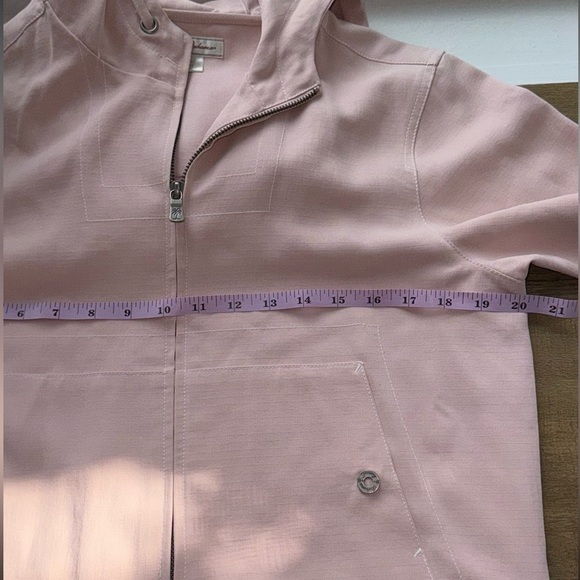 VINTAGE Tommy Bahama  Hooded Jacket Womens S( 4-6)Silk Pink  Full Zip - Picture 5 of 8
